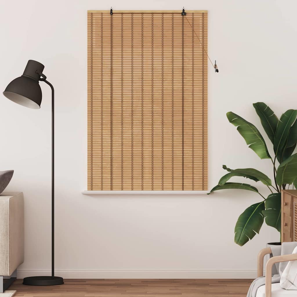 Estores de rolo Outros Manual Marrom Claro 120 x 160 cm Bambu