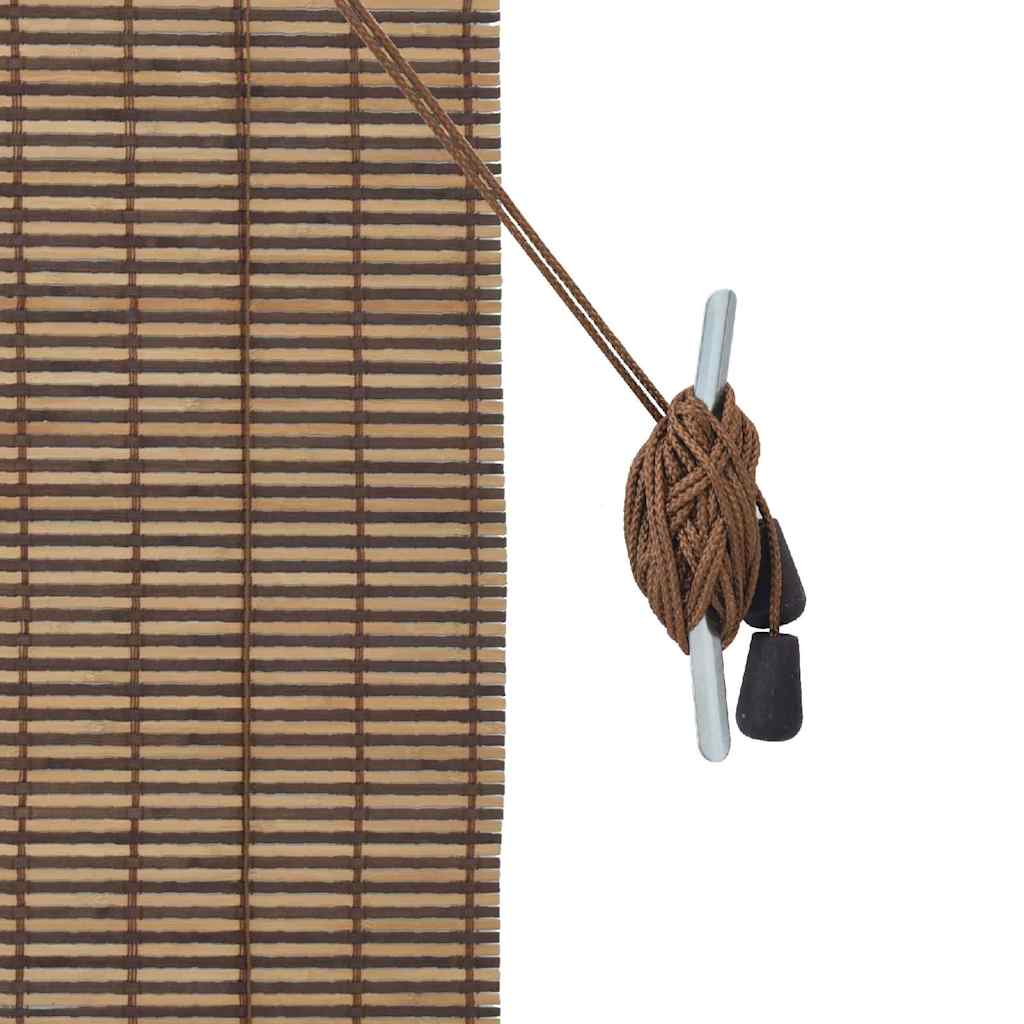 Persiana de Janela Geométrico Castanho 80 x 160 cm Bambu