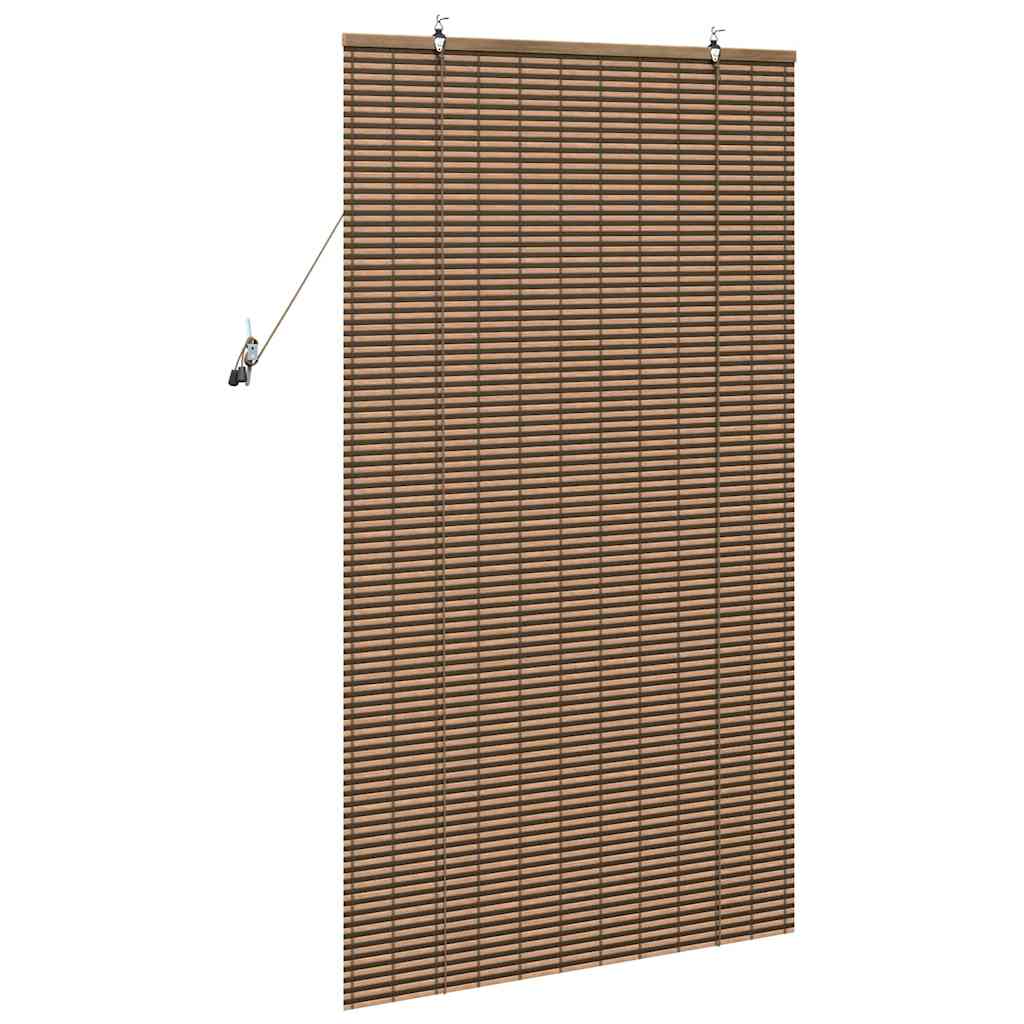 Persiana de Janela Geométrico Castanho 80 x 160 cm Bambu