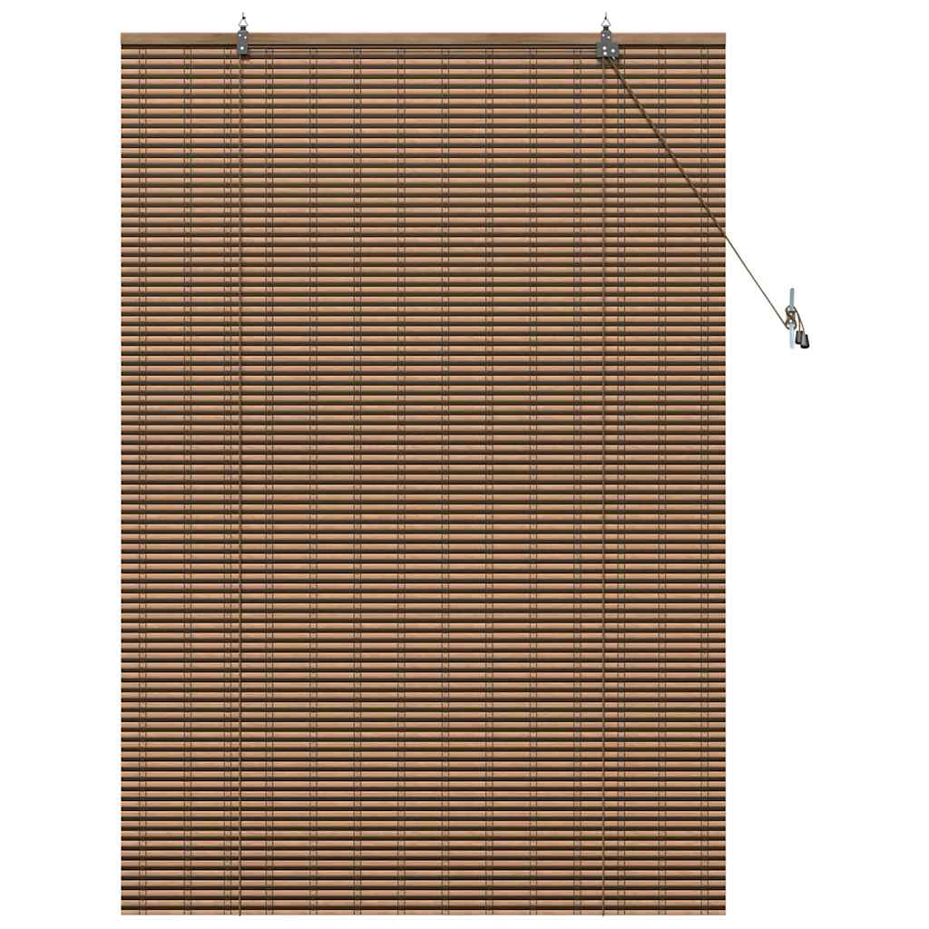 Persiana de Janela Geométrico Castanho 100 x 160 cm Bambu