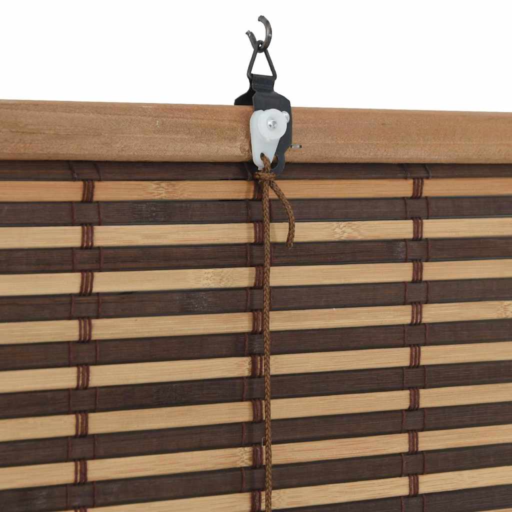 Persiana de Janela Geométrico Castanho 120 x 160 cm Bambu