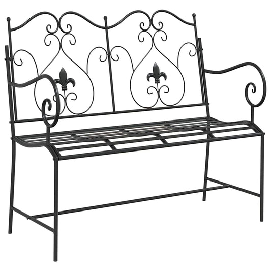 Banco de jardim Preto 104 x 54 x 93 cm Aço