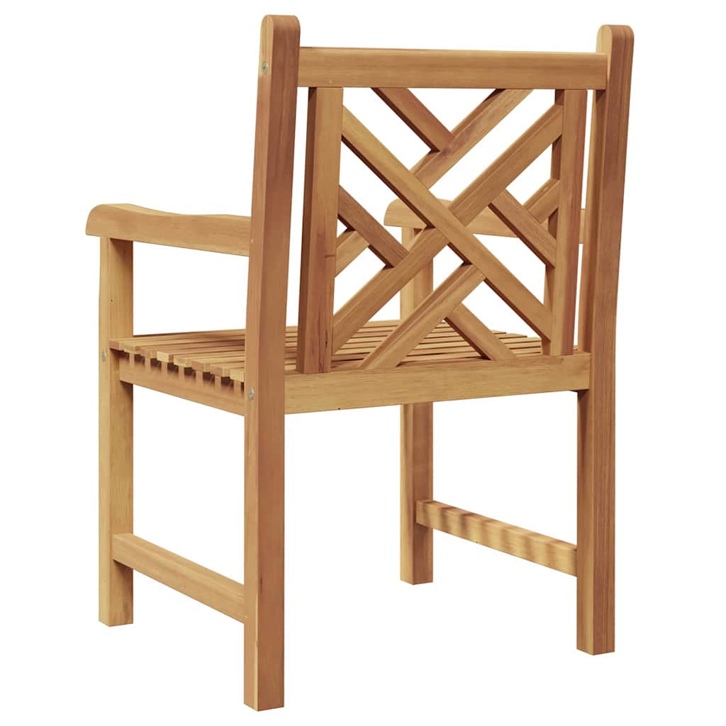 Cadeiras de jardim 2 pcs Castanho 58 x 60 x 90 cm