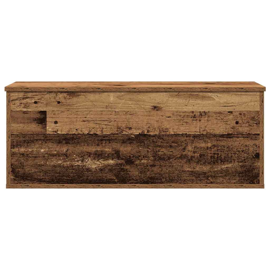 Caixa de Armazenamento Madeira antiga 90 x 35 x 35 cm