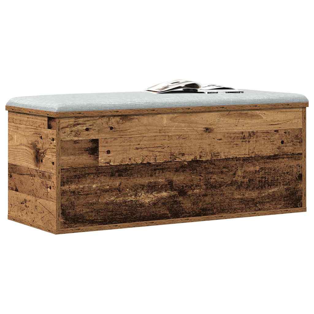 Caixa de Armazenamento Madeira antiga 90 x 35 x 35 cm