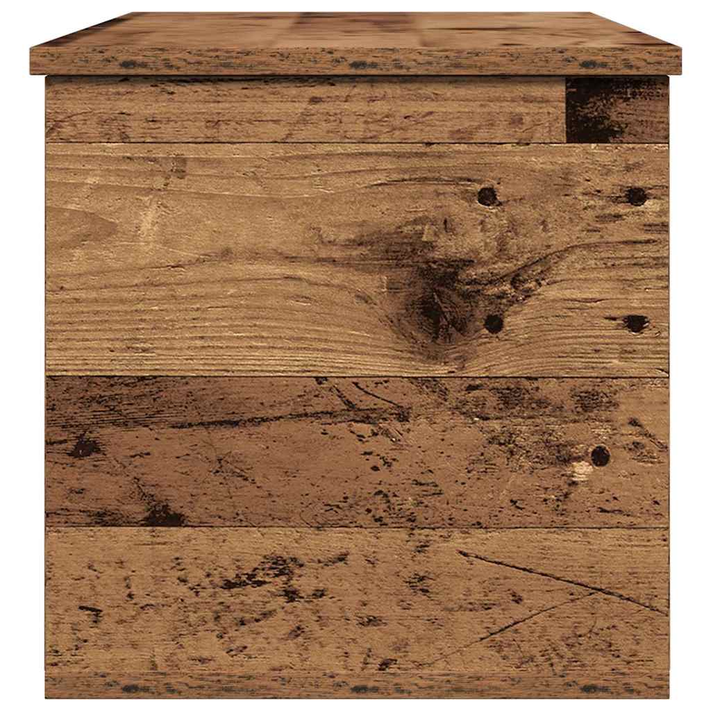Caixa de Armazenamento Madeira antiga 90 x 35 x 35 cm