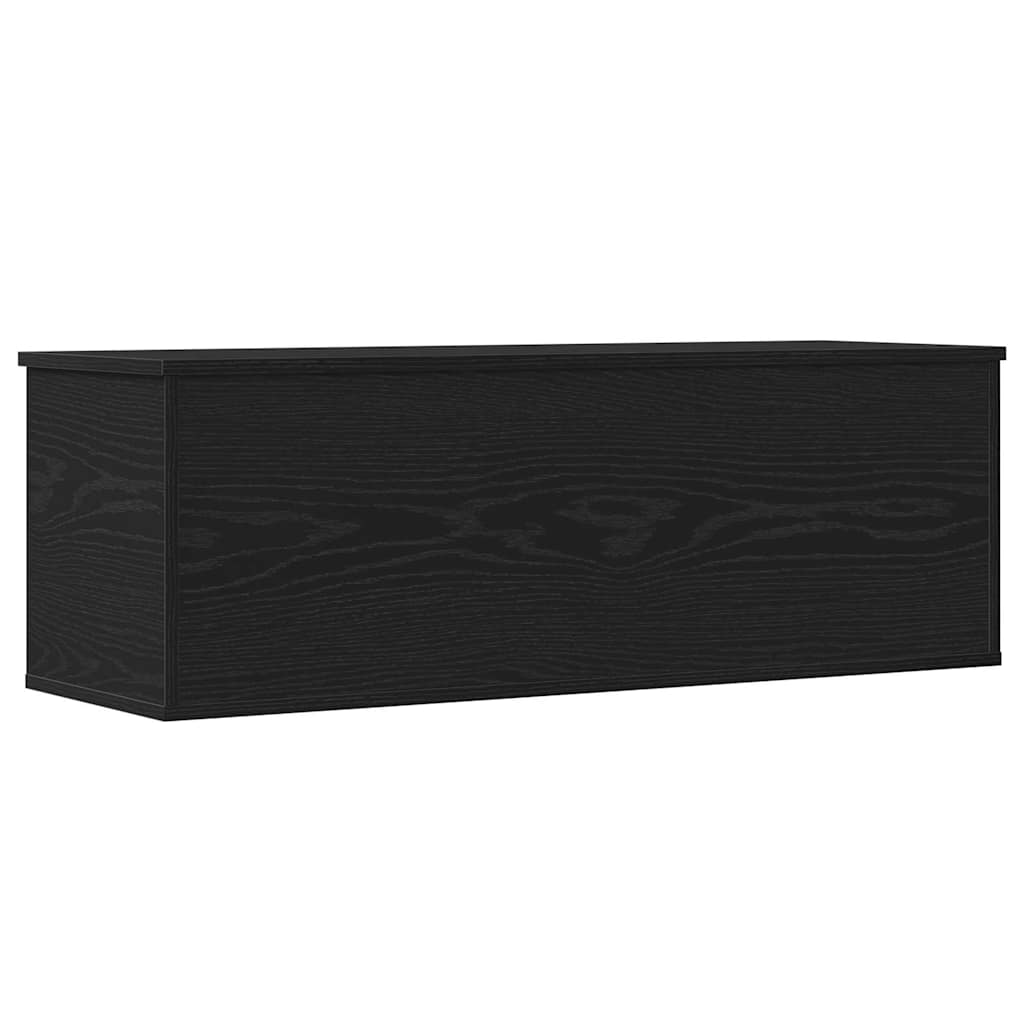 Caixa de Armazenamento Carvalho preto 102 x 35 x 35 cm