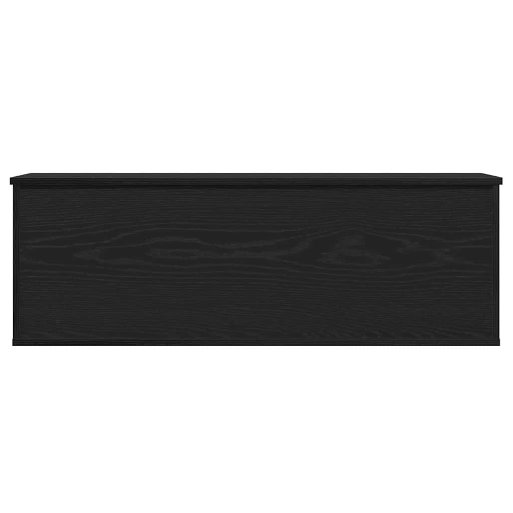 Caixa de Armazenamento Carvalho preto 102 x 35 x 35 cm