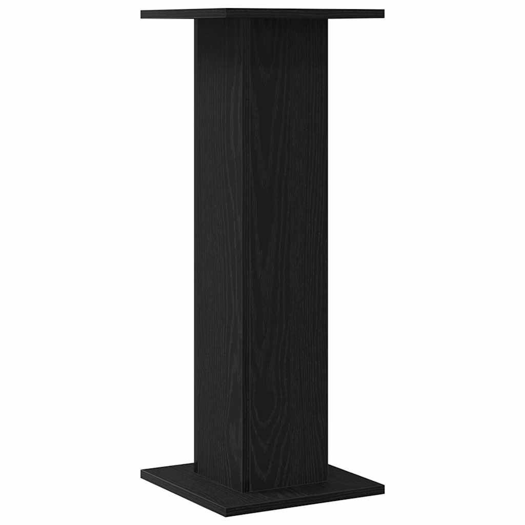 Suporte para Plantas 2 pcs Carvalho preto 30 x 30 x 80 cm
