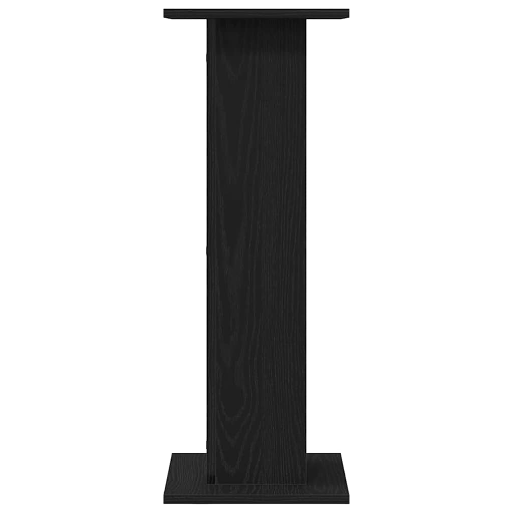 Suporte para Plantas 2 pcs Carvalho preto 30 x 30 x 80 cm