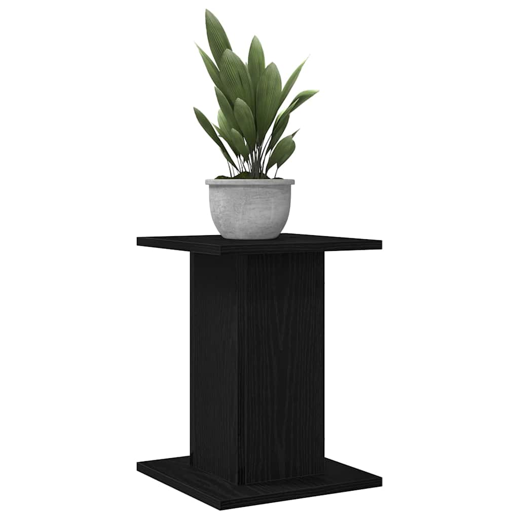 Suporte para Plantas 2 pcs Carvalho preto 30 x 30 x 40 cm