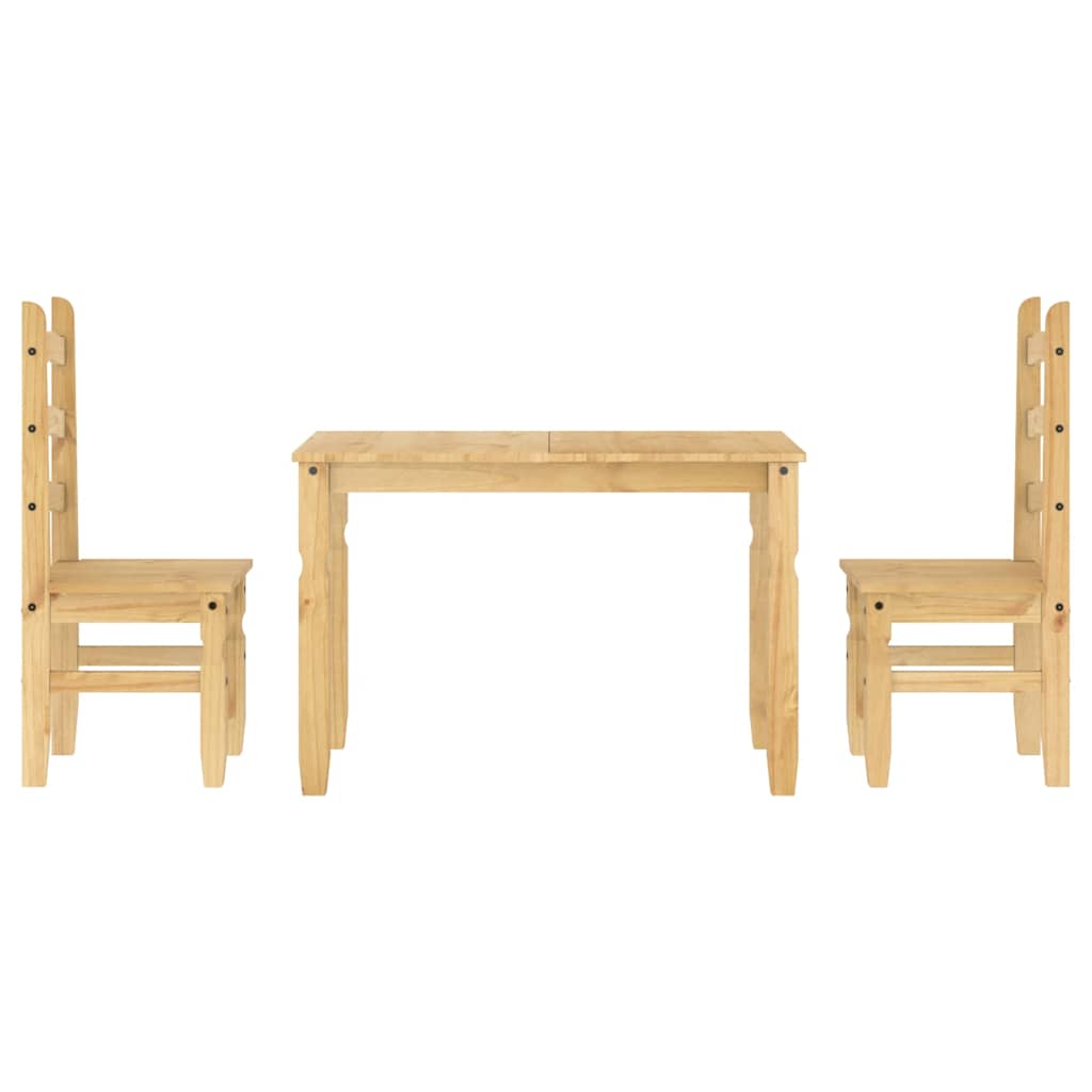 3 pcs conjunto de jantar Panama madeira pinho maciça