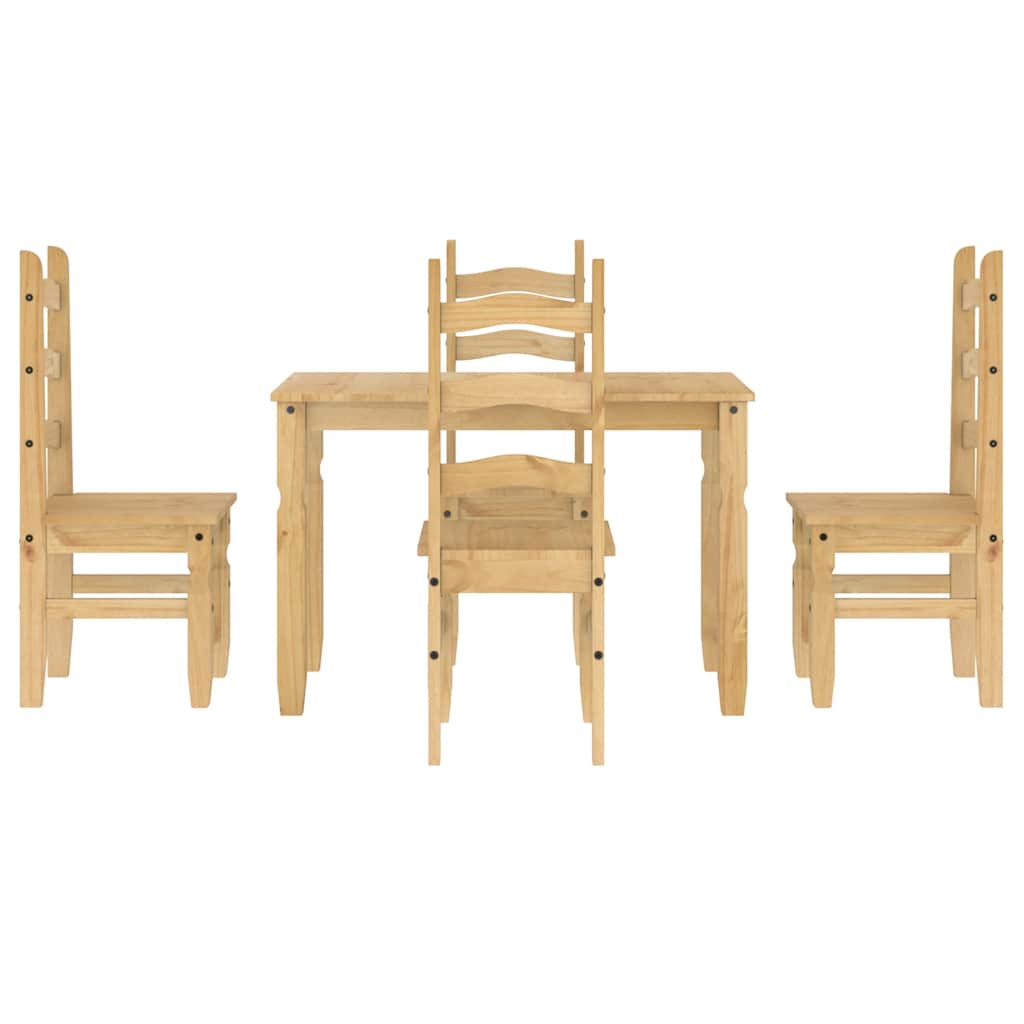 5 pcs conjunto de jantar Panama madeira pinho maciça