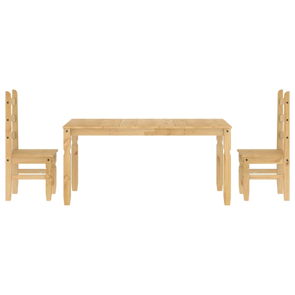 3 pcs conjunto de jantar Panama madeira pinho maciça