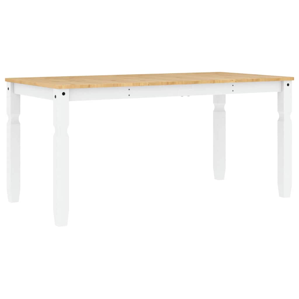 3 pcs conjunto de jantar Panama madeira pinho maciça branco