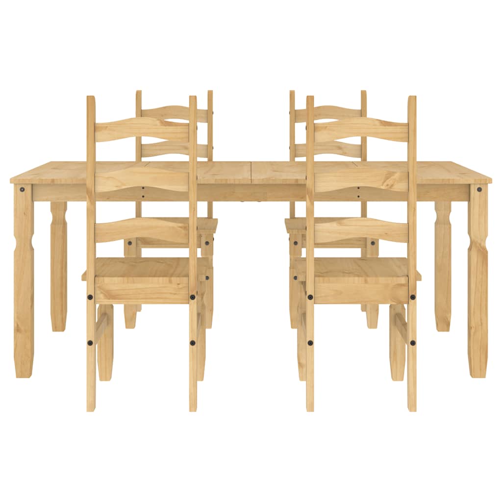 5 pcs conjunto de jantar Panama madeira pinho maciça