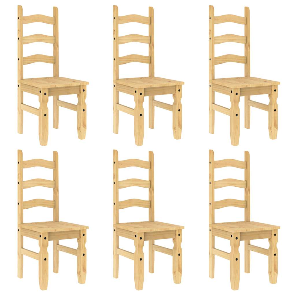 7 pcs conjunto de jantar Panama madeira pinho maciça