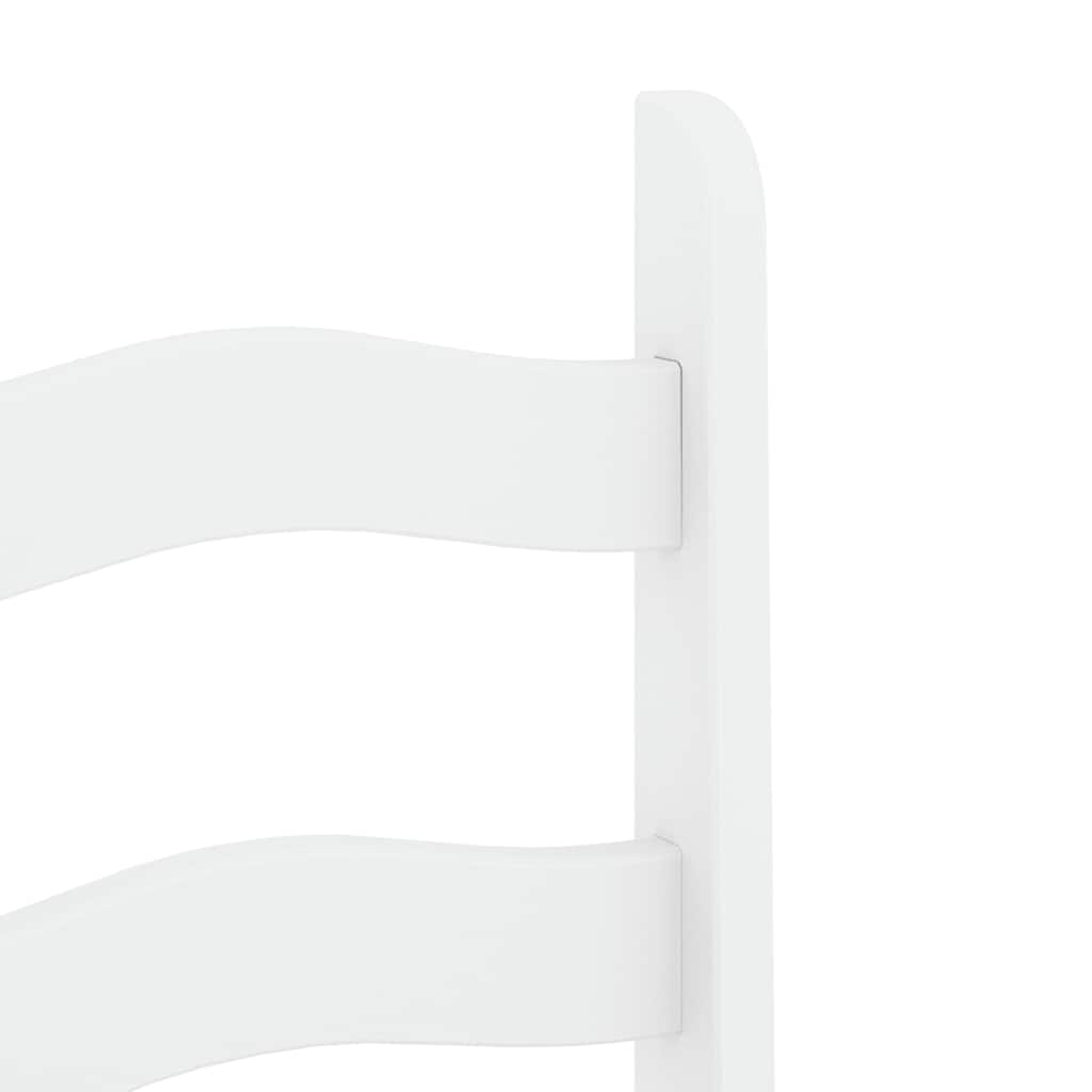 7 pcs conjunto de jantar Panama madeira pinho maciça branco