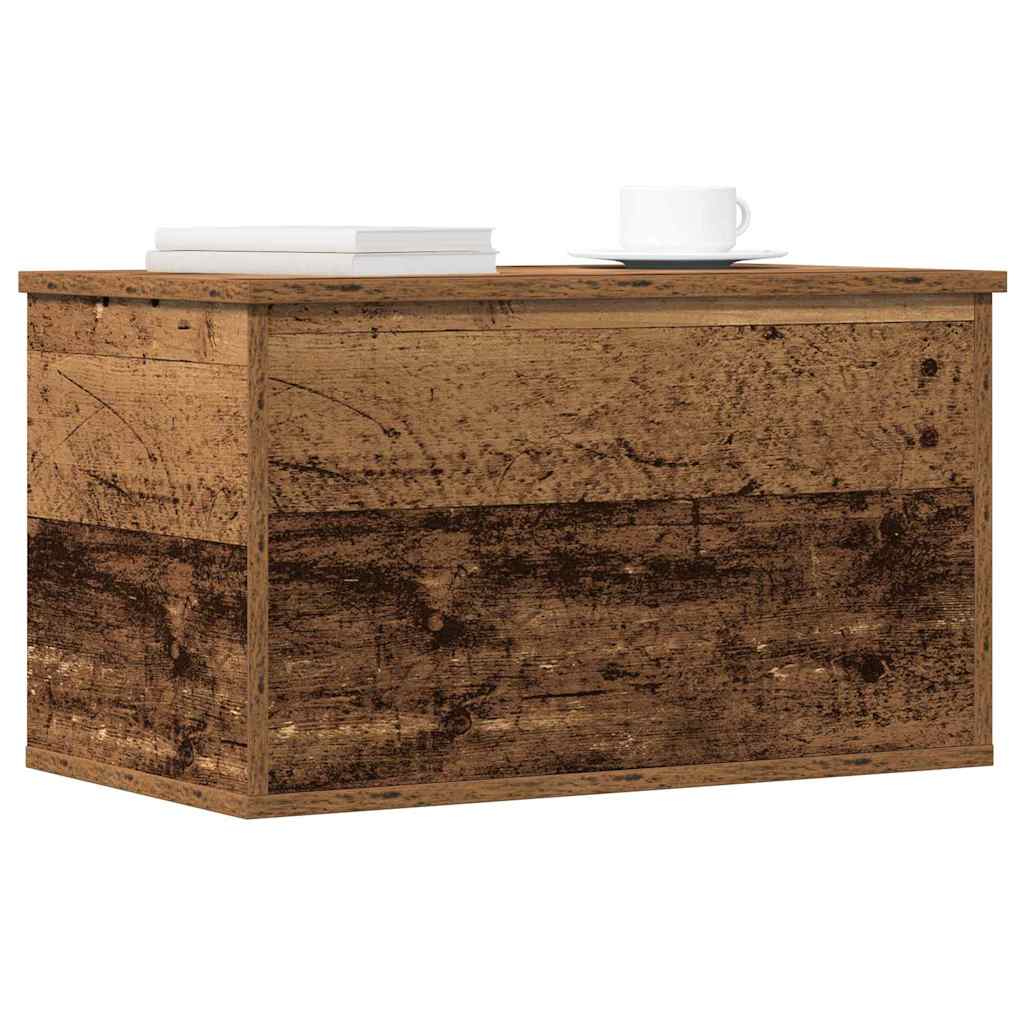 Caixa de Armazenamento Madeira antiga 60 x 35 x 35 cm