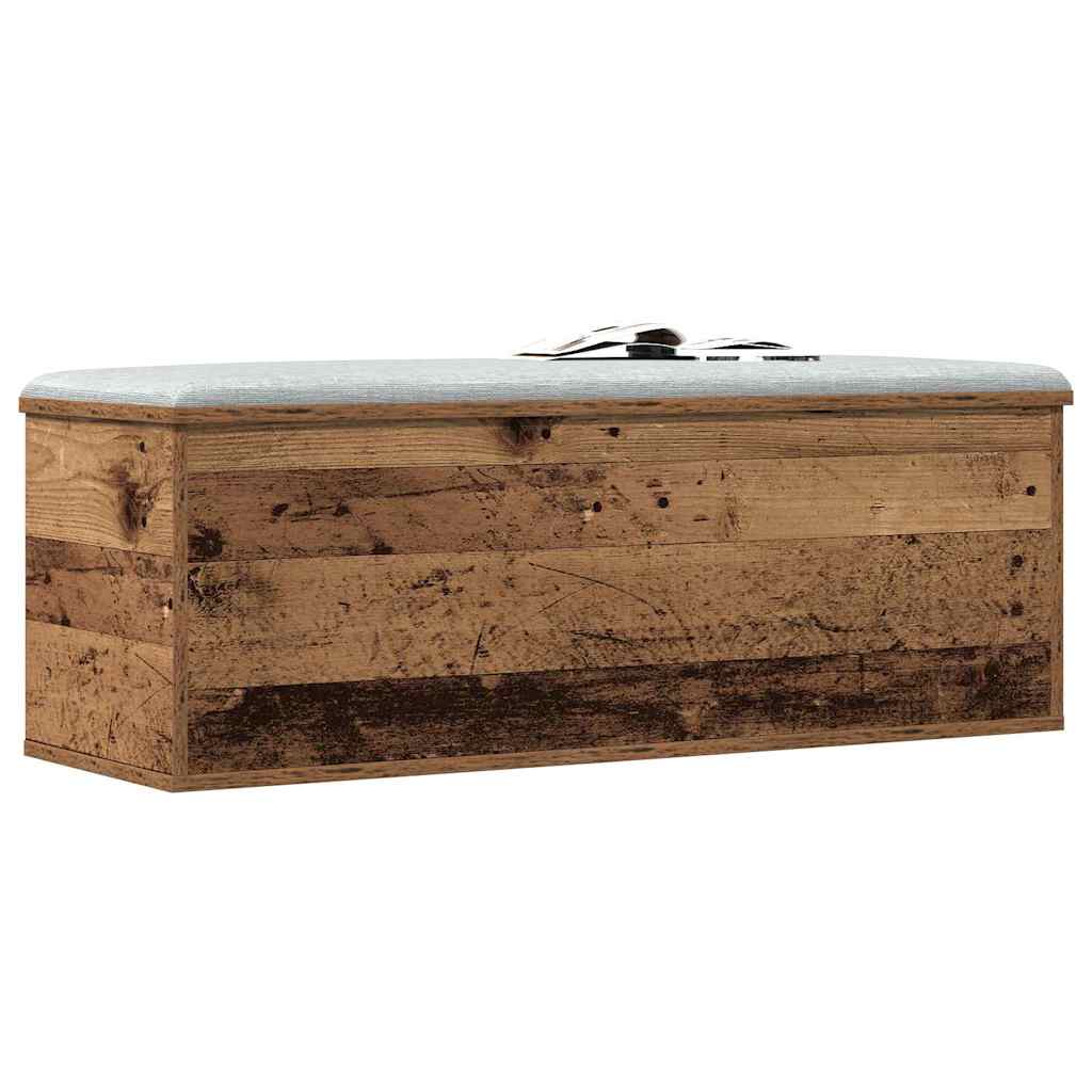 Caixa de Armazenamento Madeira antiga 102 x 35 x 35 cm