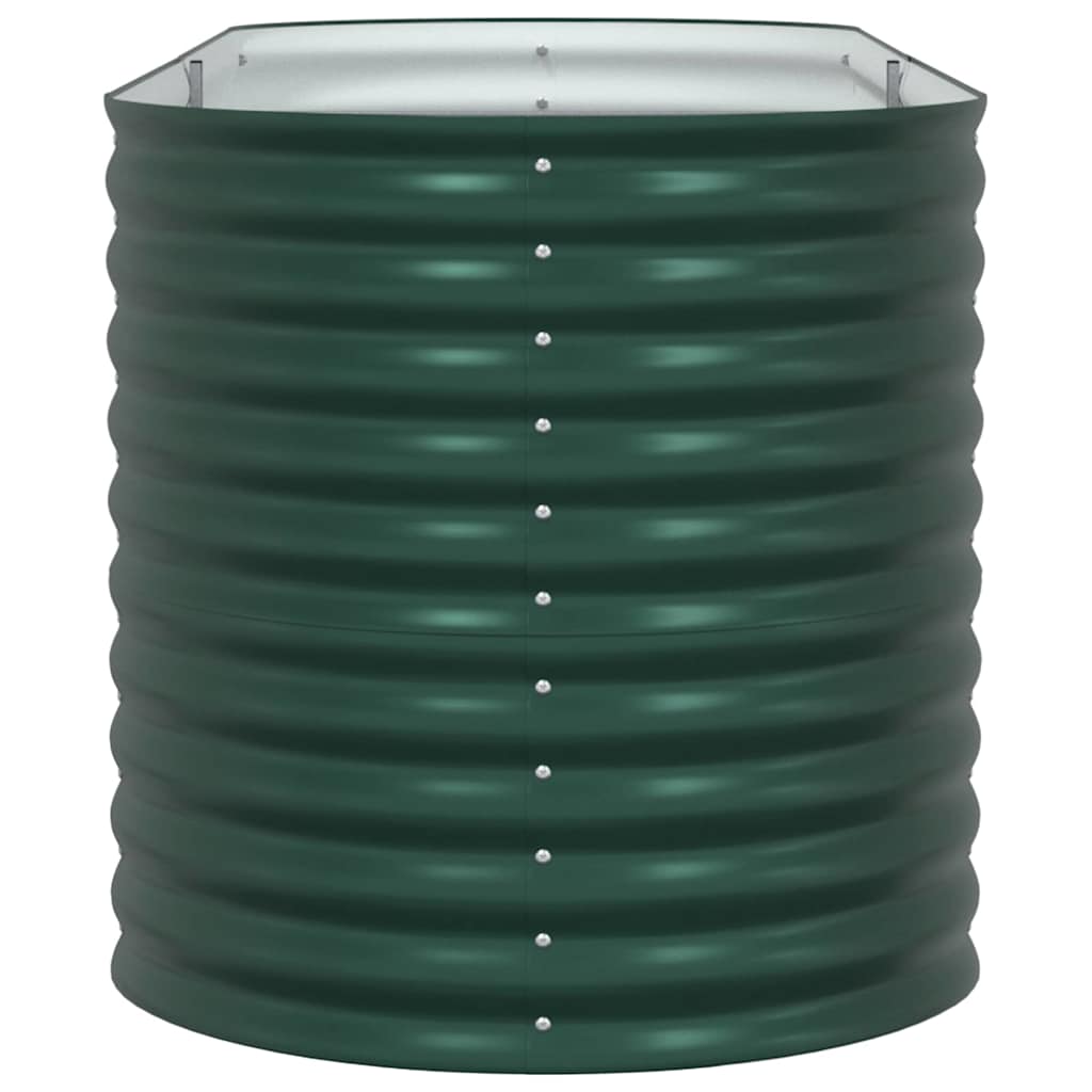 Canteiro de jardim elevado Verde 240 x 80 x 81 cm Aço