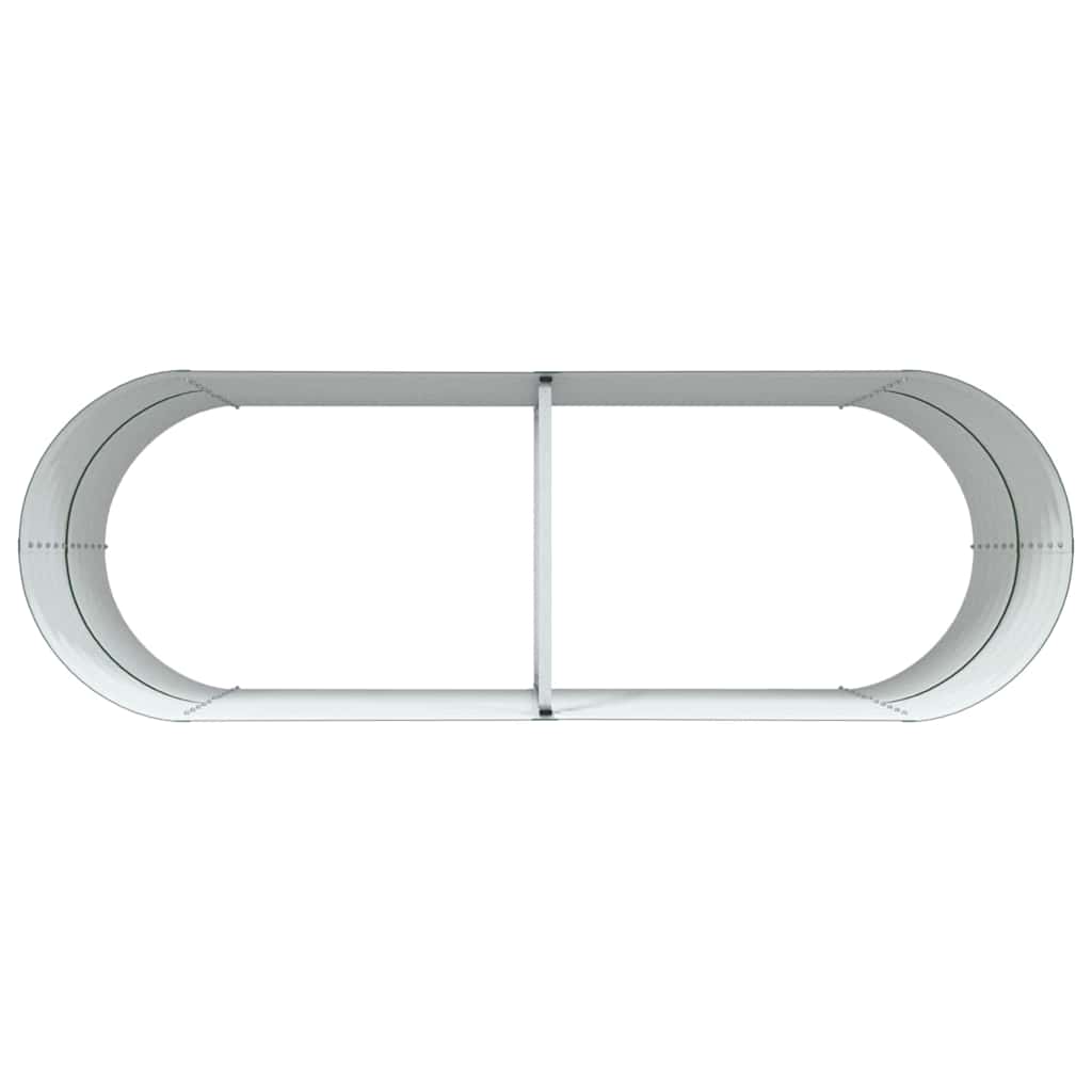 Canteiro de jardim elevado Verde 240 x 80 x 81 cm Aço