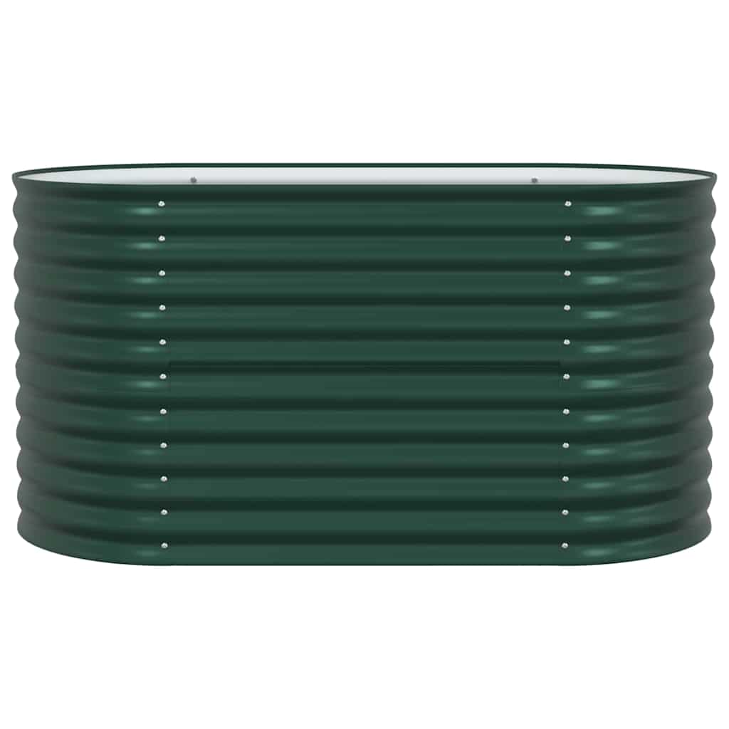 Canteiro de jardim elevado Verde 160 x 80 x 81 cm Aço
