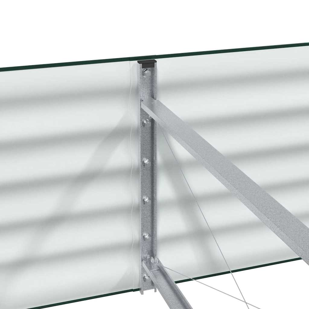 Canteiro de jardim elevado Verde 240 x 80 x 44 cm Aço