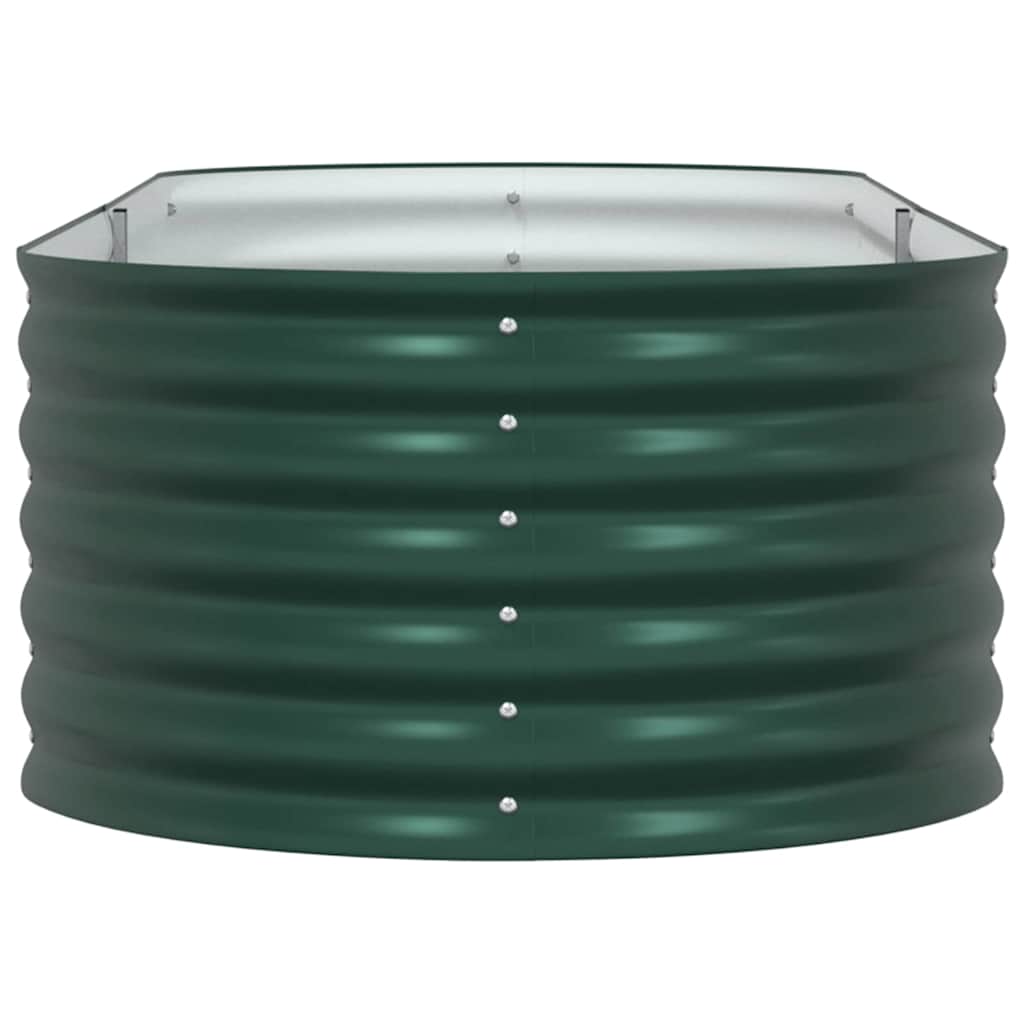 Canteiro de jardim elevado Verde 240 x 80 x 44 cm Aço