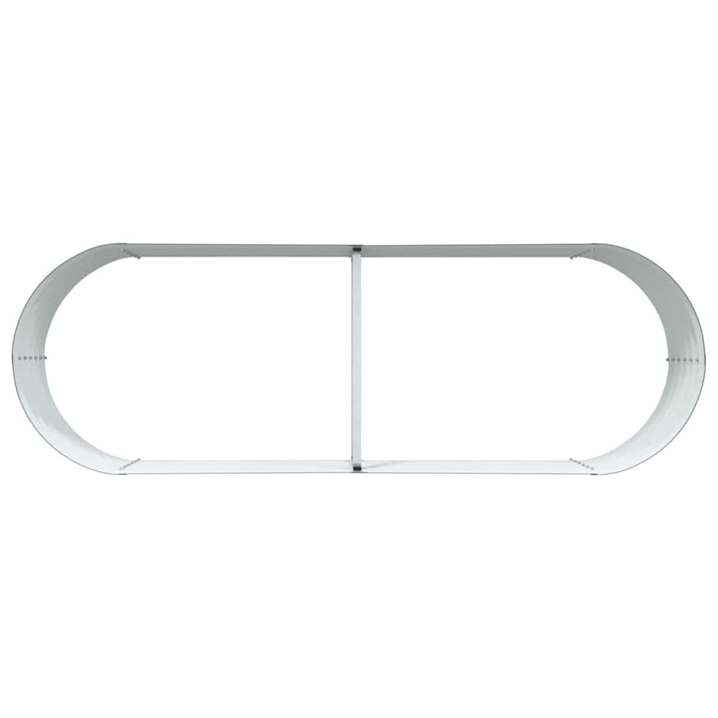 Canteiro de jardim elevado Verde 240 x 80 x 44 cm Aço