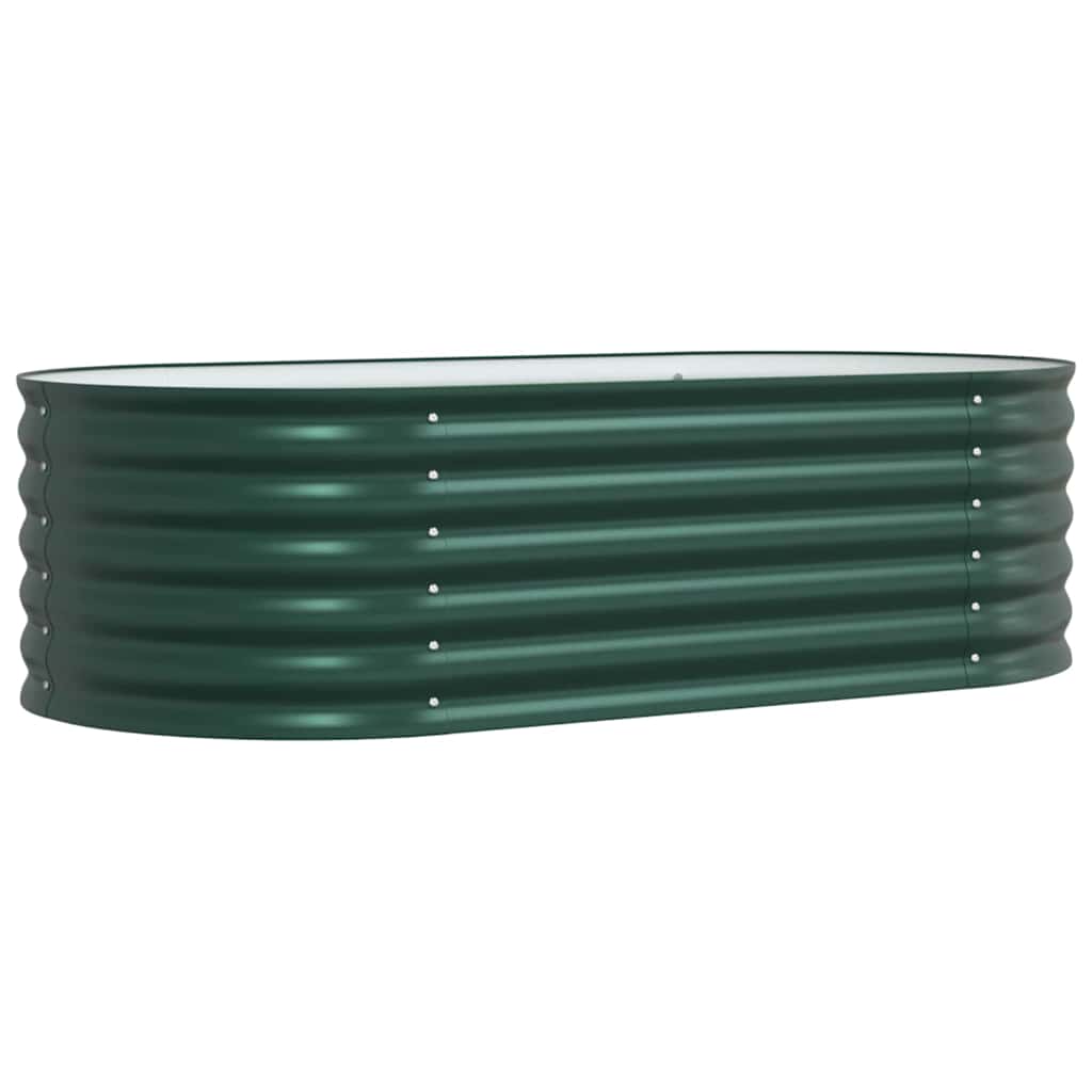 Canteiro de jardim elevado Verde 160 x 80 x 44 cm Aço