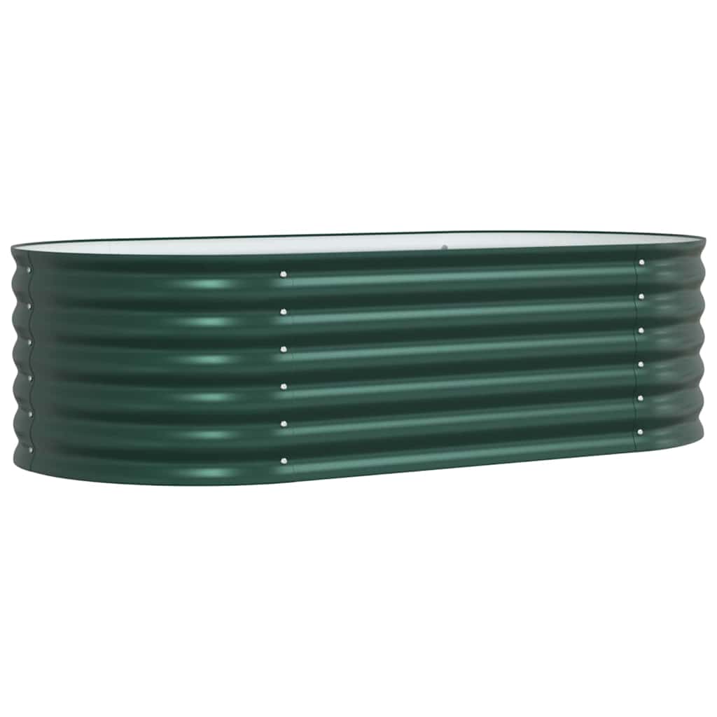 Canteiro de jardim elevado Verde 160 x 80 x 44 cm Aço