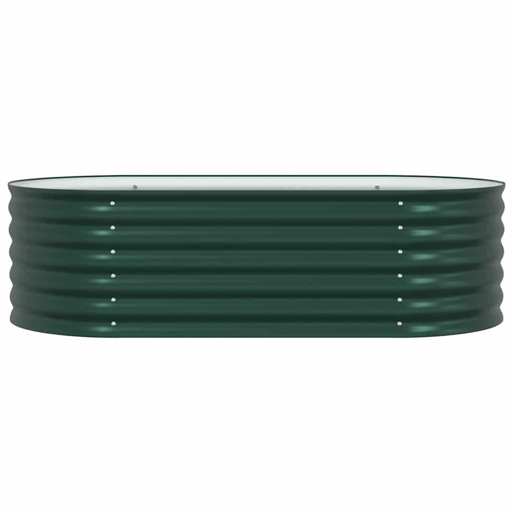 Canteiro de jardim elevado Verde 160 x 80 x 44 cm Aço