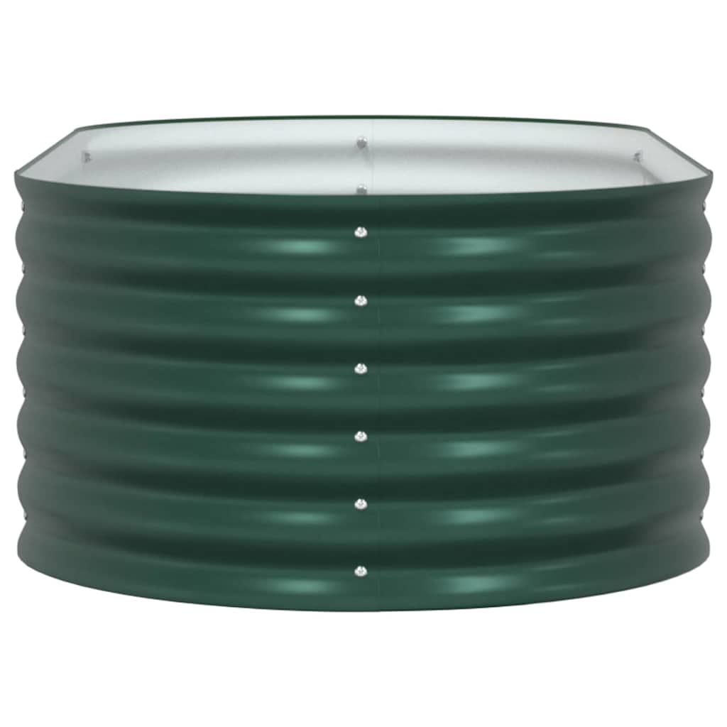 Canteiro de jardim elevado Verde 160 x 80 x 44 cm Aço