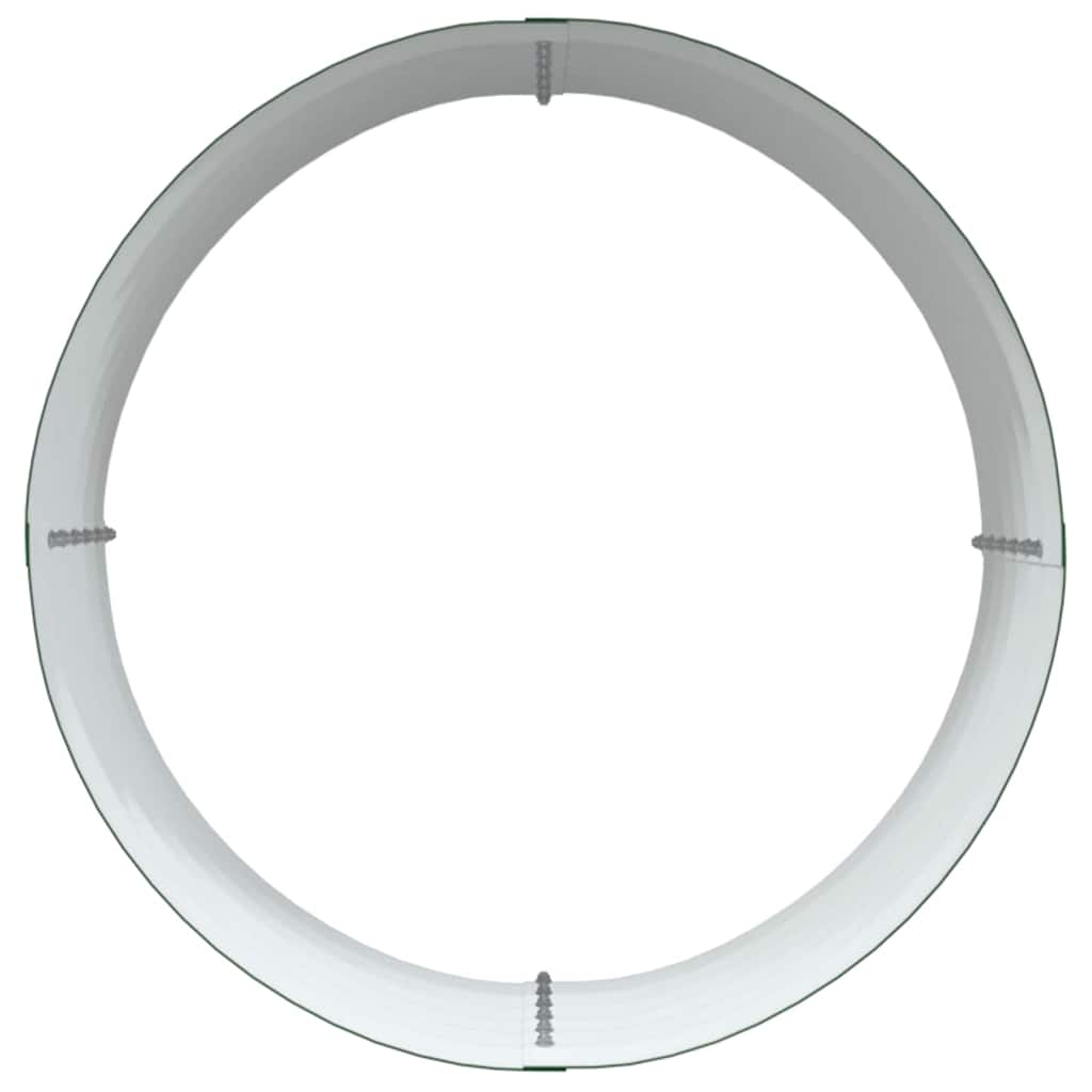 Canteiro de jardim elevado Verde 80 x 80 x 44 cm Aço