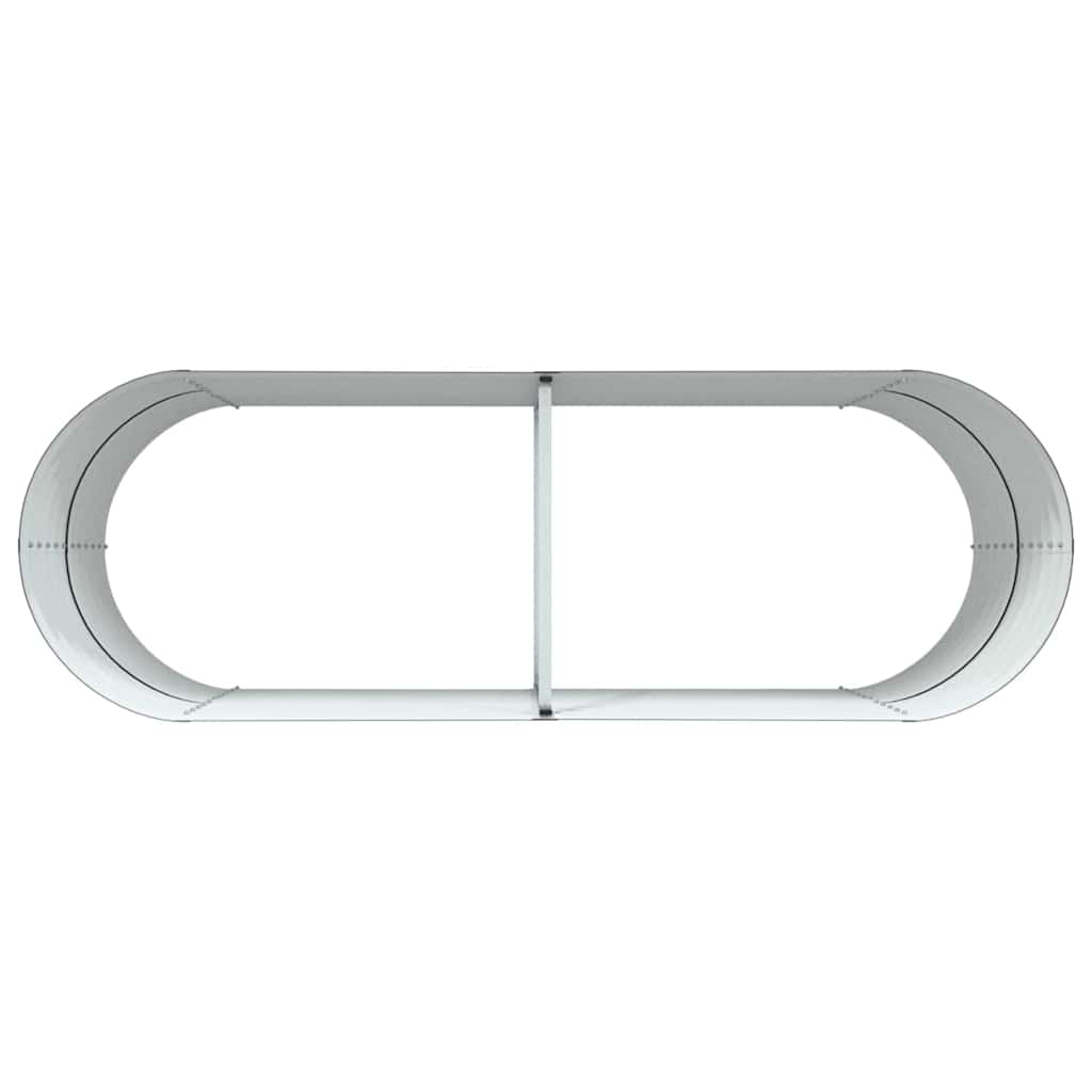 Canteiro de jardim elevado Castanho 240 x 80 x 81 cm Aço