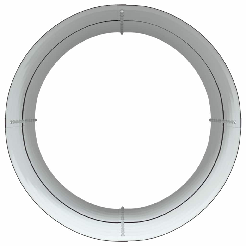 Canteiro de jardim elevado Castanho 80 x 80 x 81 cm Aço