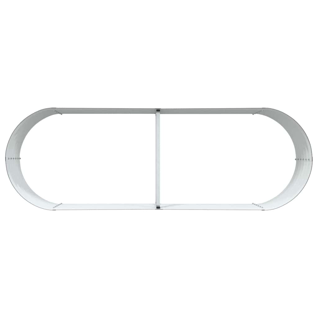 Canteiro de jardim elevado Castanho 240 x 80 x 44 cm Aço