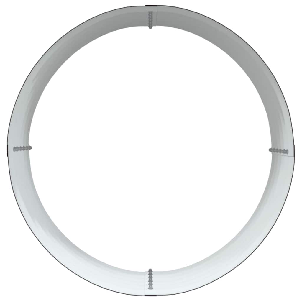 Canteiro de jardim elevado Castanho 80 x 80 x 44 cm Aço