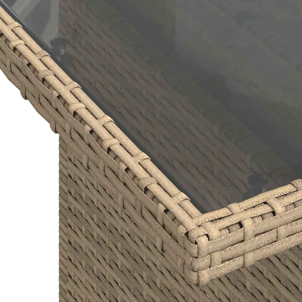 Conjunto de Sofá de Jardim 10 pcs bege e cinzento claro