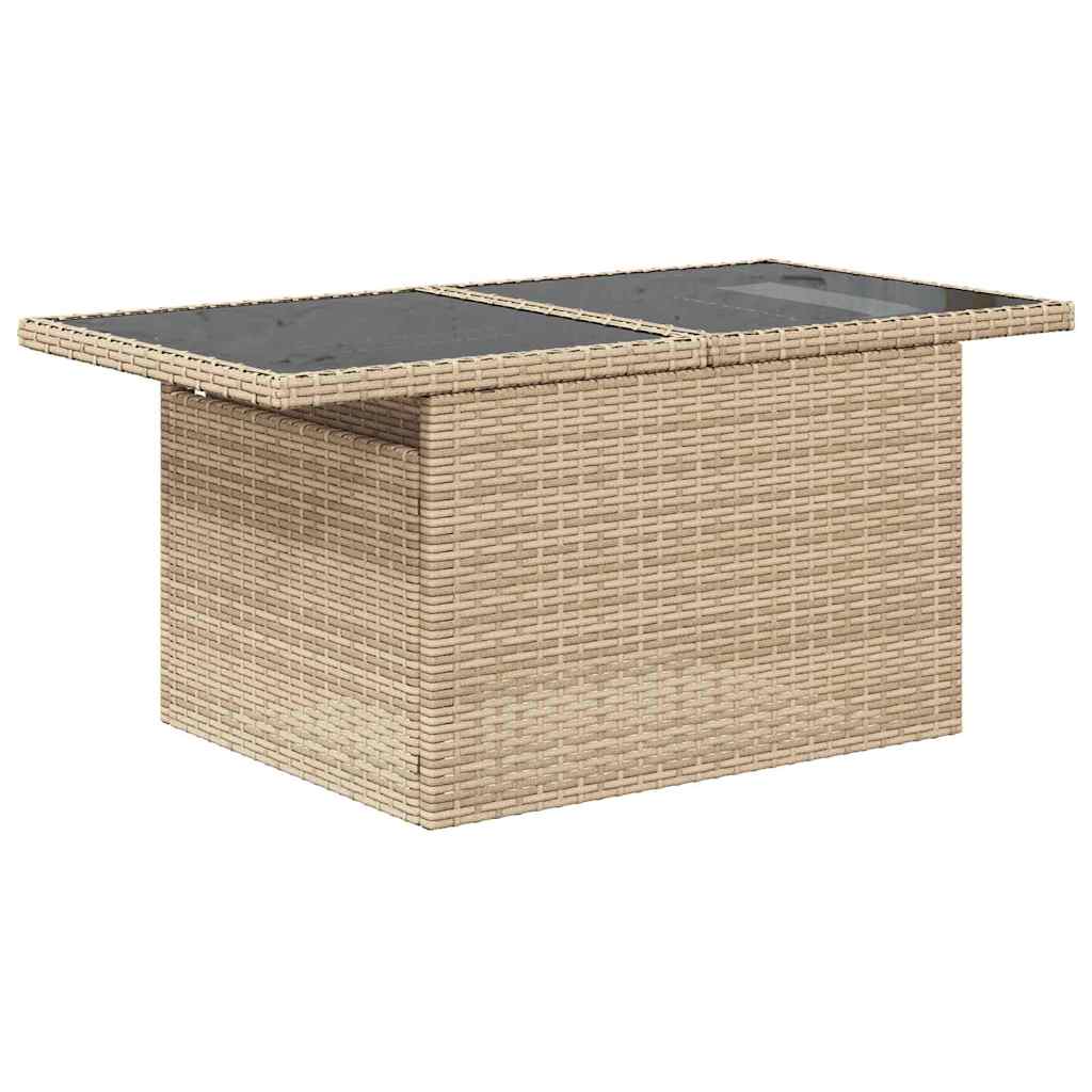 Conjunto de Sofá de Jardim 10 pcs bege e cinzento claro