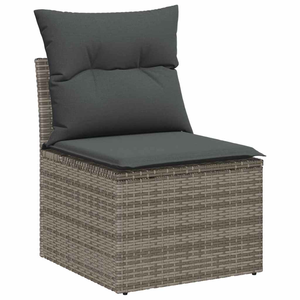 Conjunto de Sofá de Jardim 9 pcs Cinzeto 100 x 55 x 73 cm