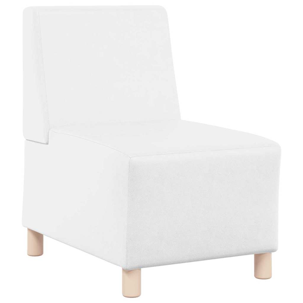 Unidade de Sofá Modular Sem Braços 2 pcs Branco 55 x 74 x 82 cm