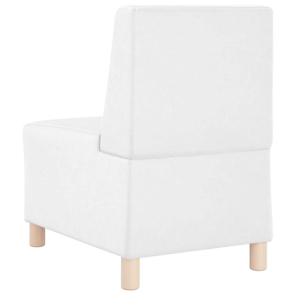 Unidade de Sofá Modular Sem Braços 2 pcs Branco 55 x 74 x 82 cm