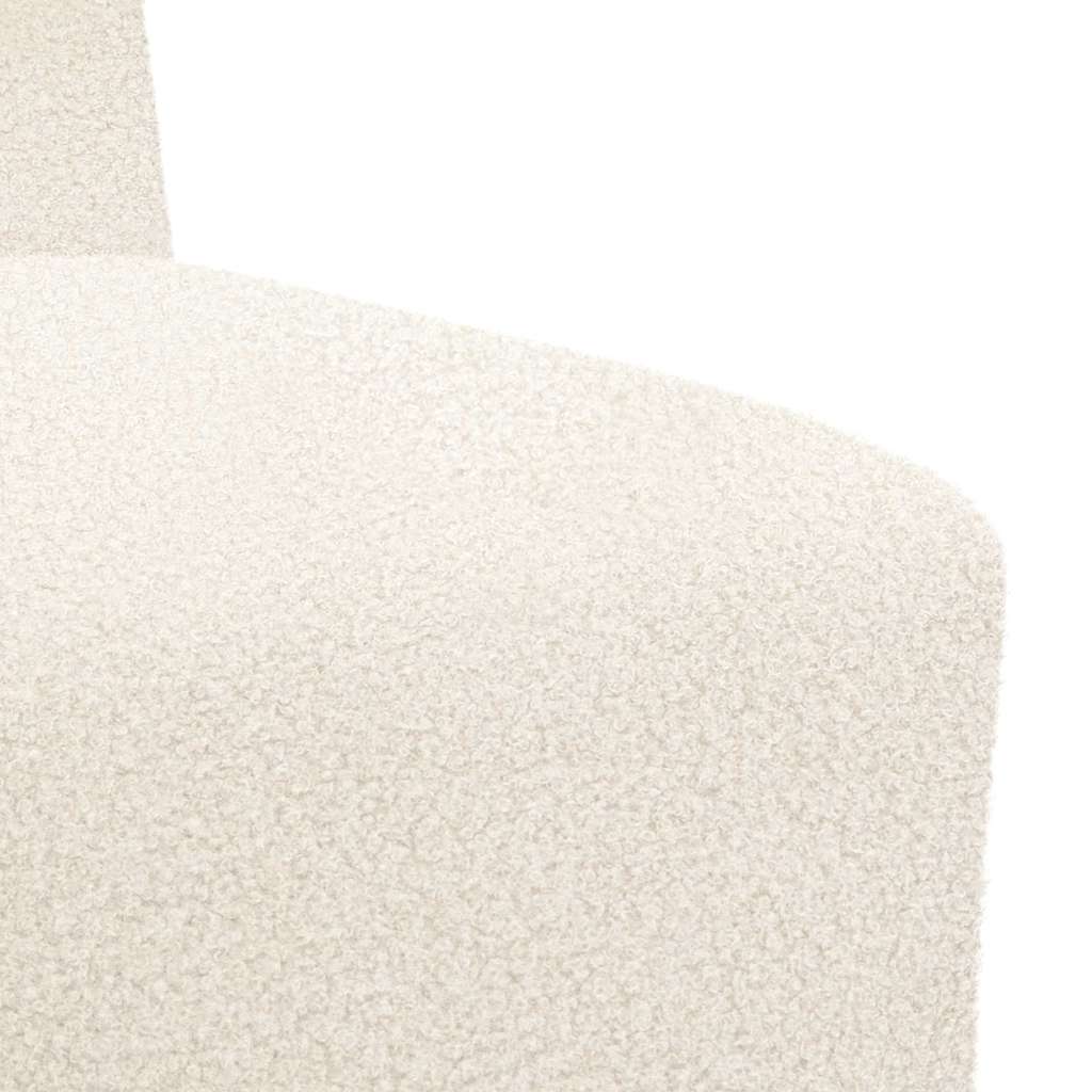 Unidade de Sofá Modular Sem Braços 3 pcs Creme 55 x 74 x 82 cm