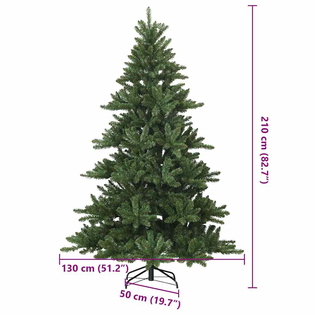 Árvore de Natal Articulada Artificial Verde 210 cm PVC, aço