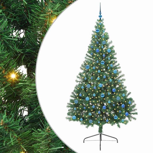 Árvore de Natal Artificial Pré-iluminada Verde 240 cm PVC