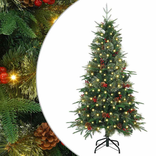 Árvore de Natal Articulada Artificial Verde 150 cm PE e PVC