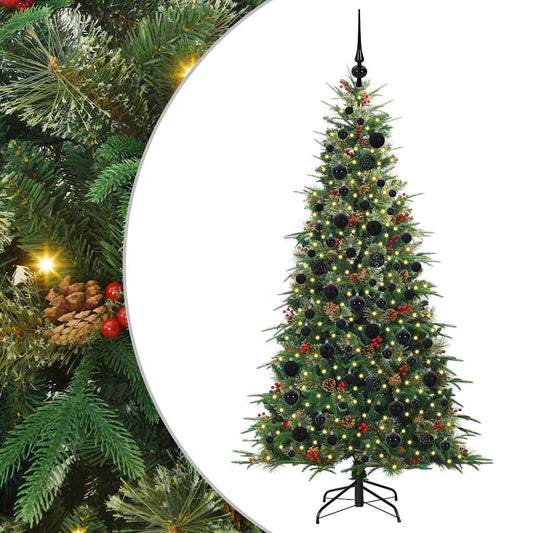 Árvore de Natal Articulada Artificial Verde 180 cm PE e PVC