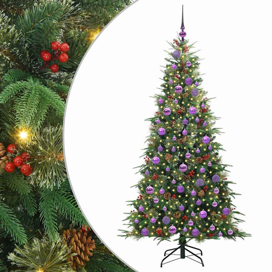 Árvore de Natal Articulada Artificial Verde 180 cm PE e PVC